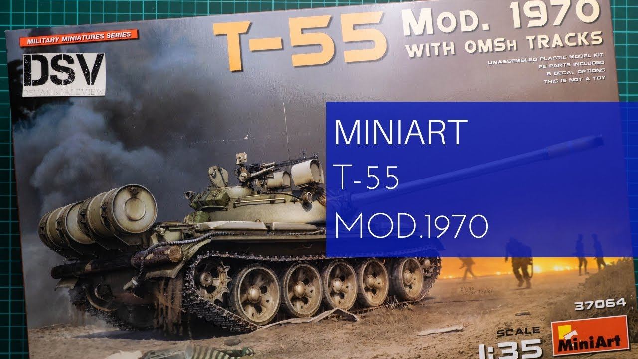 Miniart 1/35 T-55 Mod.1970 (37064) Review смотреть онлайн