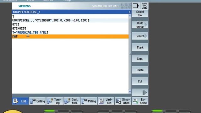 SINUMERIK CONTROL|| FACING TUTORIAL|| SIEMENS CNC TURNING|| SIEMENS 828D T CONTROL|| PART-1 смотреть онлайн
