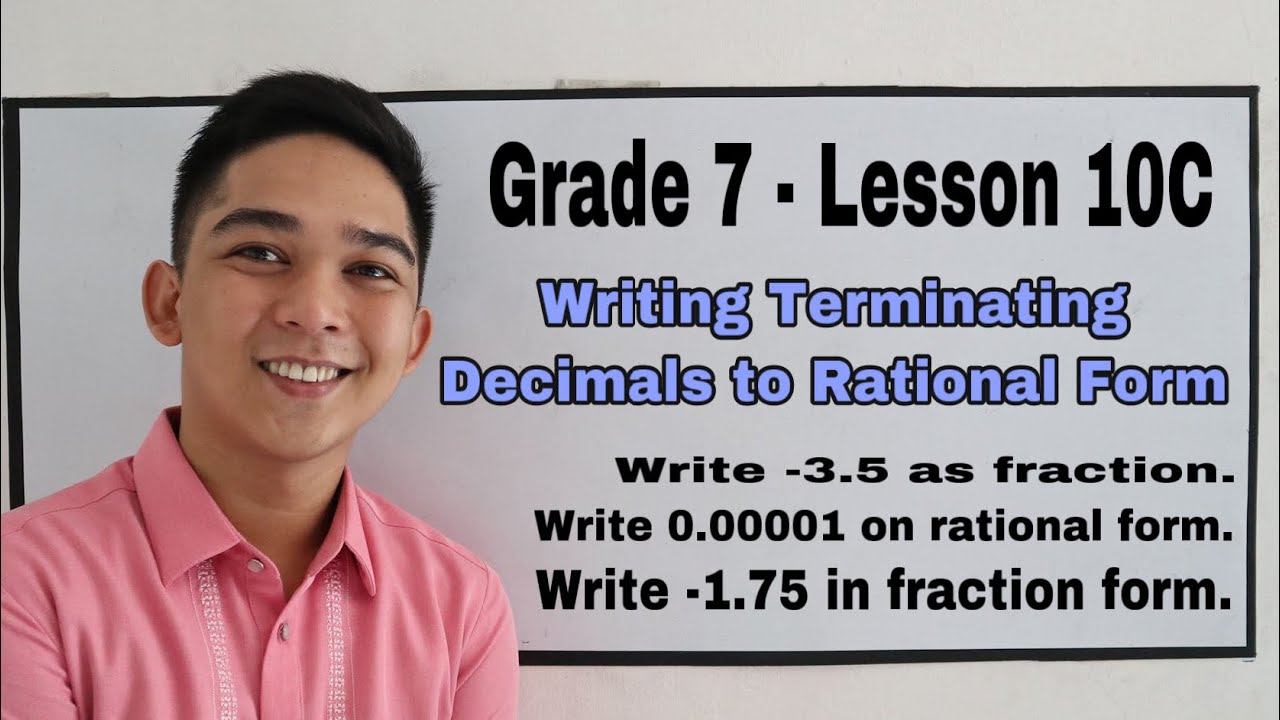 Writing Terminating Decimals To Rational Form I Señor Pablo TV смотреть онлайн