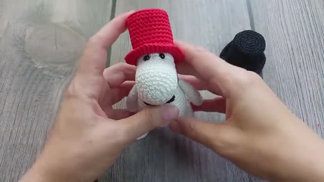 Цилиндр для Муми-тролля! Amigurumi! Амигуруми!