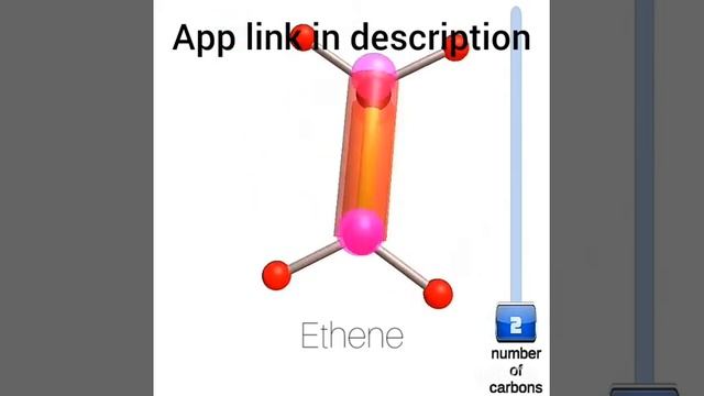 Ethene 3D structure | 3D app for molecules | Chemistry Complex Structures | Ball and stick model смотреть онлайн