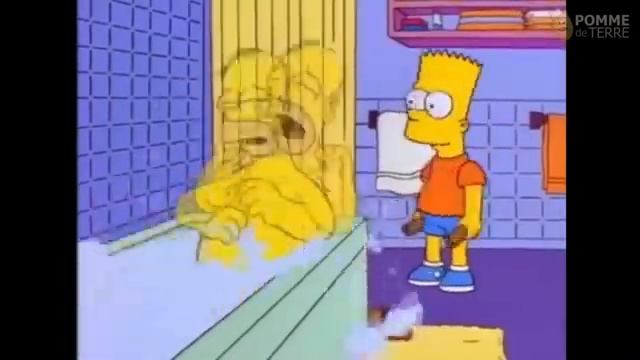 bart hits homer with chair meme 3 смотреть онлайн