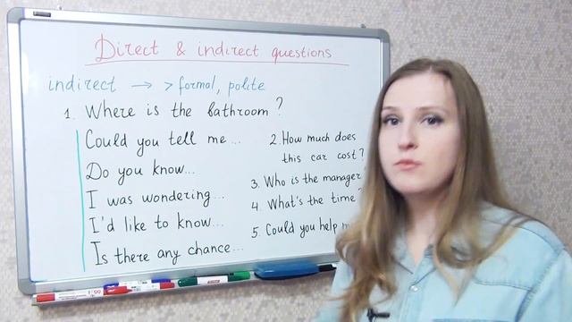 Indirect questions in English, reported speech, direct vs indirect смотреть онлайн