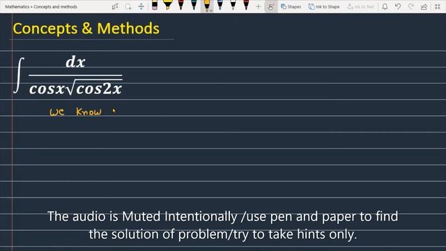 integrate '1/(cosx(sqrt(cos2x)))' || `int(1)/(cosx sqrt(cos2x))dx=`|| int(1)/(cosx sqrt(cos2x))dx смотреть онлайн