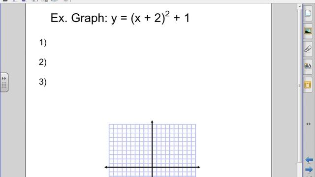 Analyzing Graphs of Quadratic Functions and Writing Quadratic Functions in Vertex Form смотреть онлайн