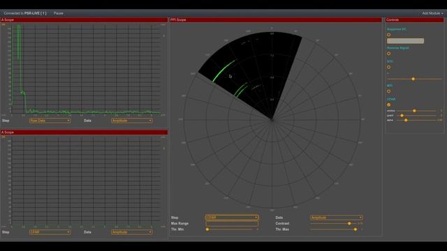 SkyRadar NextGen 8 GHz Pulse Radar: Constant False Alarm Rate (CFAR) in PPI and A-Scope смотреть онлайн