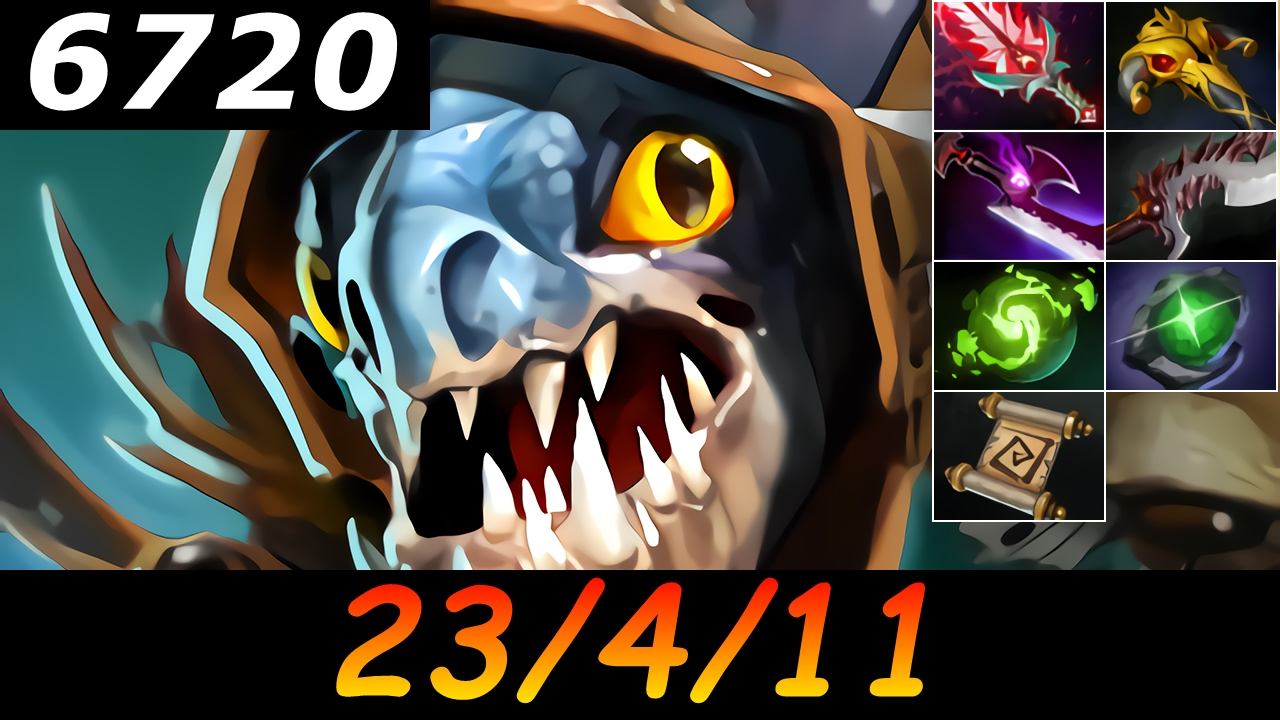 Dota 2 Slark 6720 MMR 23/4/11 (Kills/Deaths/Assists) Ranked Full Gameplay смотреть онлайн