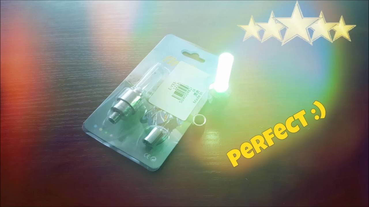 GearBest: AG10 Button Battery Powered Colorful Air Valve Cap смотреть онлайн