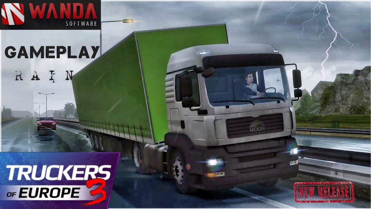 Truck driving in Heavy Rain | Truckers of Europe 3 | Wanda Software | New Releases | Gameplay смотреть онлайн