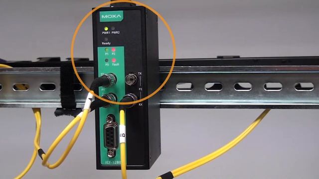 MOXA ICF-1280I Fiber Diagnosis Function смотреть онлайн
