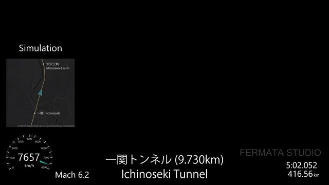 【新幹線大爆走】東京ー新函館北斗を10分で走らせてみた【最高速度 7,600km/h 車窓 シミュレーション】 смотреть онлайн