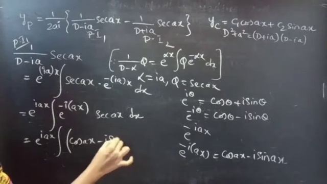 (D^2+a^2)y=Secax #HigherOrderLinearDifferentialEquation L774 смотреть онлайн