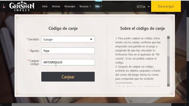 Códigos activos a día 2 de mayo GENSHIN IMPACT consigue protogemas gratis смотреть онлайн