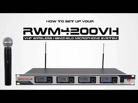 How to set up your Rockville RWM4200VH VHF Wireless Quad HandHeld Microphone System w LCD Display! смотреть онлайн