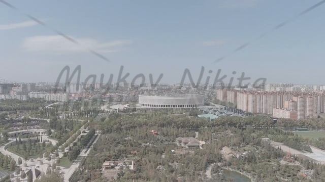 A-Log. Krasnodar, Russia. Stadium - Krasnodar. Park Krasnodar (Galitsky Park), Aerial View смотреть онлайн