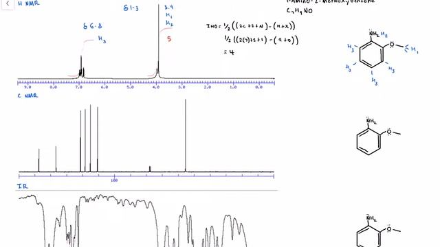 Organic Chemistry - Spectroscopy - 1-Amino-2-methoxybenzene смотреть онлайн