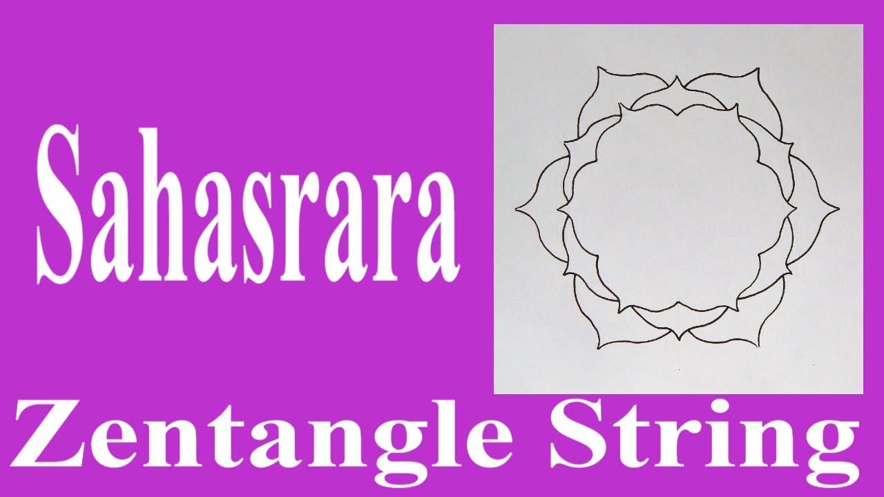 How to Draw Chakra Zentangle String Template Sahasrara NO MATH OR GEOMETRY SKILLS REQUIRED смотреть онлайн