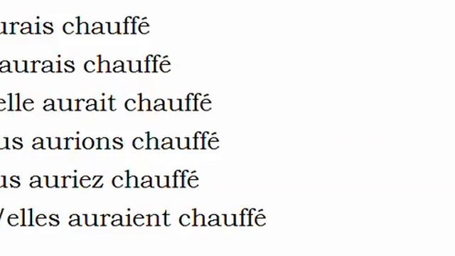 Изучение французского языка = Спряжение глаголов = Chauffer смотреть онлайн