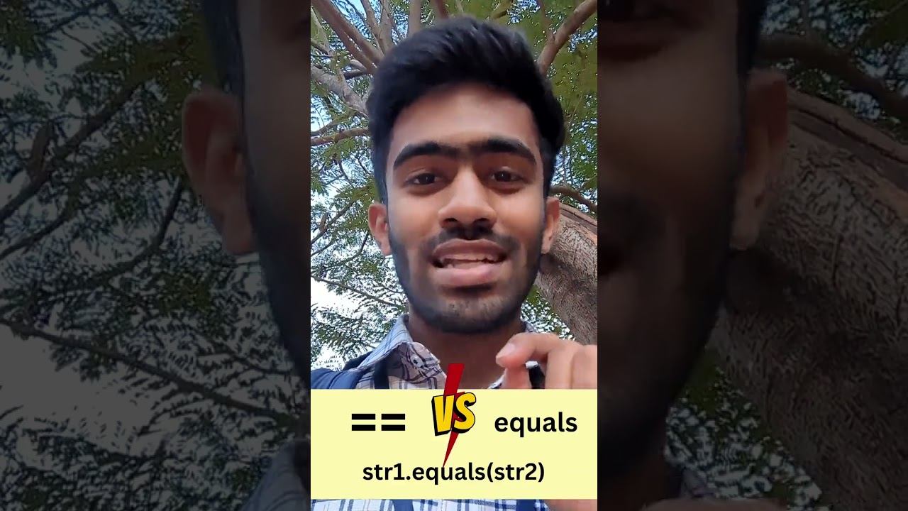 equals( ) vs == in java | Tamil | code io смотреть онлайн