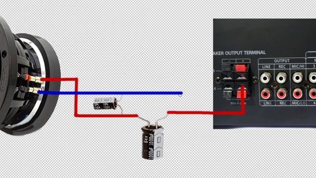 bass booste bass the speaker with cheap 1000uf capacitor in right style смотреть онлайн