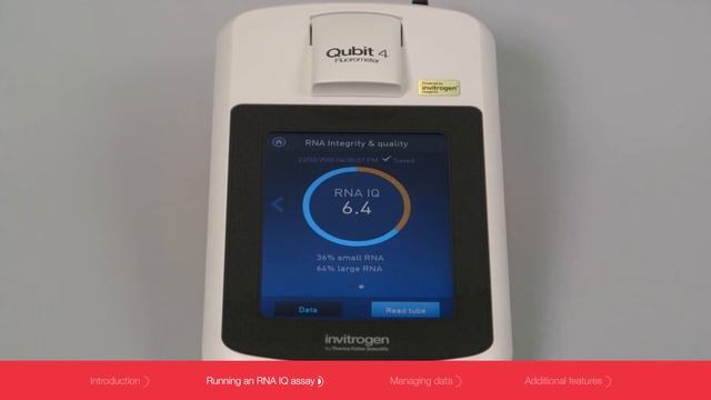 Invitrogen Qubit 4 Fluorometer: RNA Quantitation And Qualification