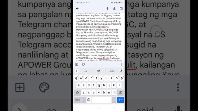 APower PH | HEAD NG APOWER NAGLABAS MG PAHAYAG TUNGKOL SA ISSUE NA INILABAS NG SEC смотреть онлайн