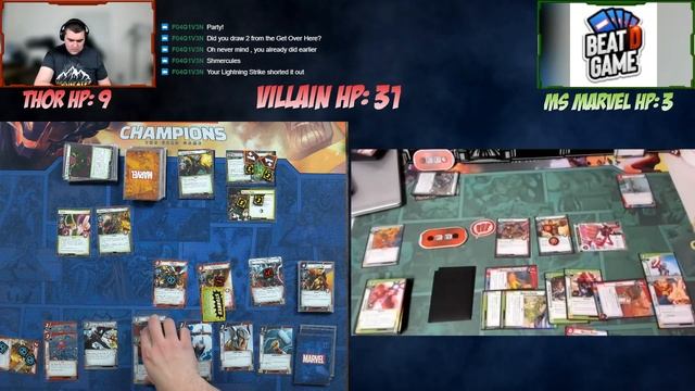 Marvel Champions Live Play - Thor + Ironman vs Ms. Marvel Mutagen Formula! смотреть онлайн