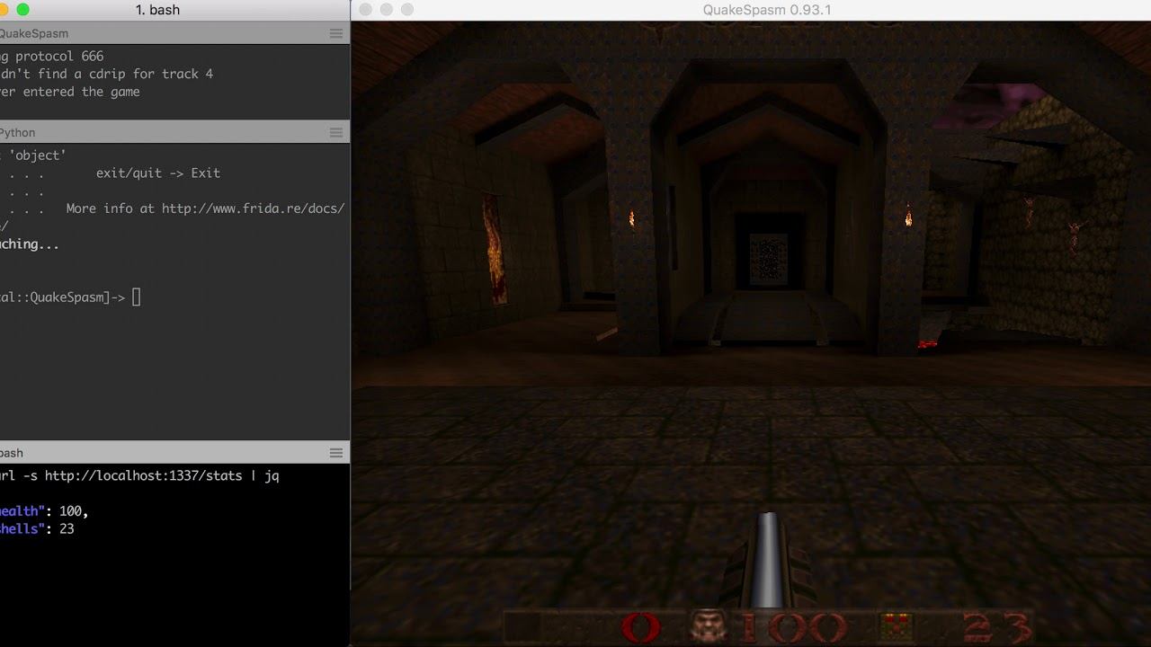 Quake REST API demo смотреть онлайн