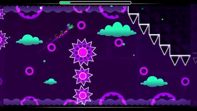 играем Geometry Dash проходим разные уровни ( Mr. Крипер) смотреть онлайн