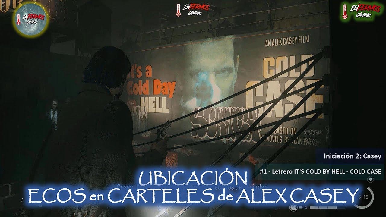 Ubicación de todos los ECOS en CARTELES de ALEX CASEY 🫀 Alan Wake 2 смотреть онлайн