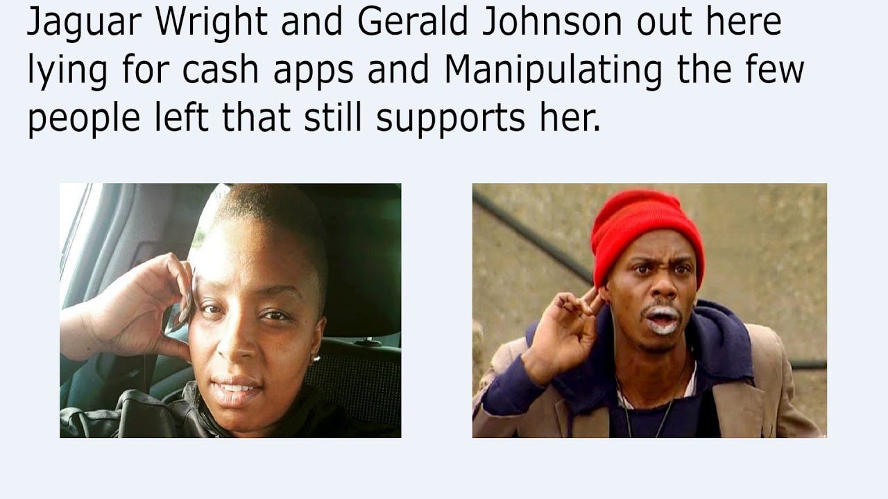 Jaguar Wright and Gerald Johnson out here lying for cash apps and Manipulating the few people left смотреть онлайн