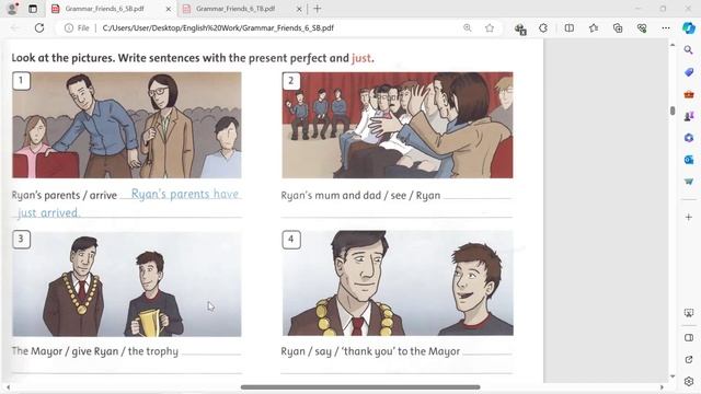 Grammar Friends Flyer 2, present perfect смотреть онлайн