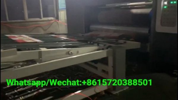 Whole Vacuum High speed Flexo printing slotting machine with stacker