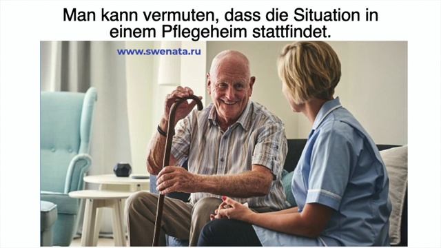 Bildbeschreibung A2-B1 I  Altenheim