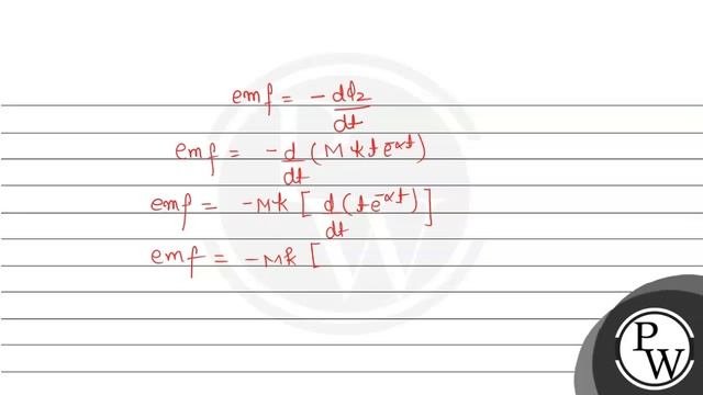A very long solenoid of radius \( R \) is carrying current \( I(t)=k t e^{-a t}(k﹥0) \), as a... смотреть онлайн
