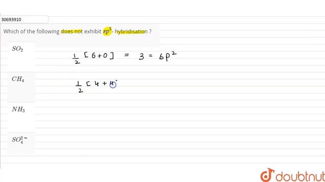 Which of the following does not exhibit sp^3- hybridisation ? | 12 | THE OXYGEN FAMILY | CHEMIST... смотреть онлайн
