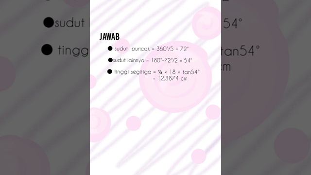 VOLUME PIRAMIDA PENTAGON ( MATEMATIKA LANJUT) смотреть онлайн