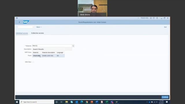 SAP MM Case Step 2 Display StockRequirements List смотреть онлайн