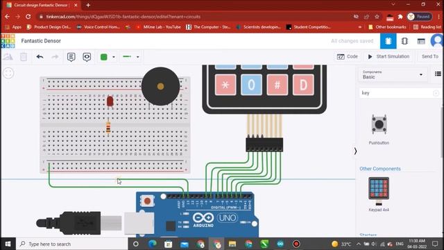Arduino Uno with Keypad Control LED and Buzzer Using Tinkercad |Keypad Password Control LED & Buzze смотреть онлайн