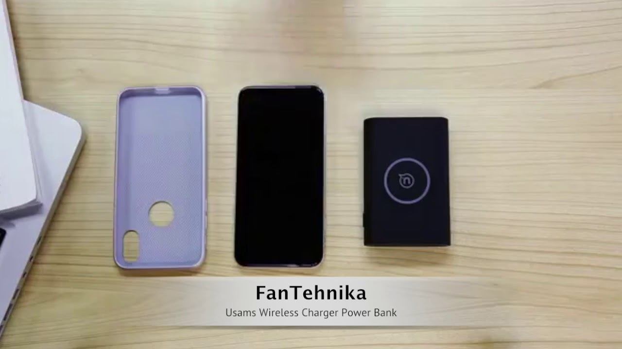 Usams Wireless Charging Pad+Power Bank смотреть онлайн