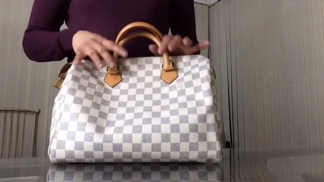 Louis Vuitton Speedy 30 Damier Azur #42❤️👜 смотреть онлайн