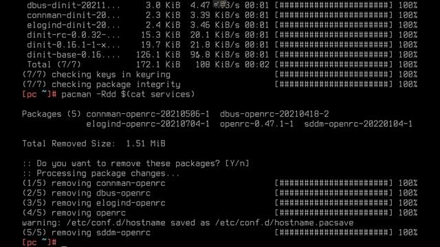 Init-sys 000: Смена системы инициализации на Artix Linux