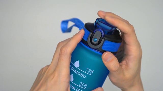 Giotto 32oz Leakproof BPA Free Drinking Water Bottle with Time Marker & Straw Unboxing смотреть онлайн