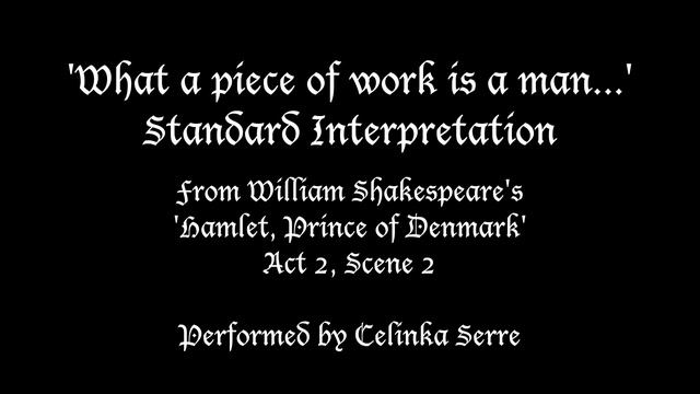 What A Piece Of Work Is A Man Standard Interpretation Hamlet, Prince of Denmark Shakespeare смотреть онлайн