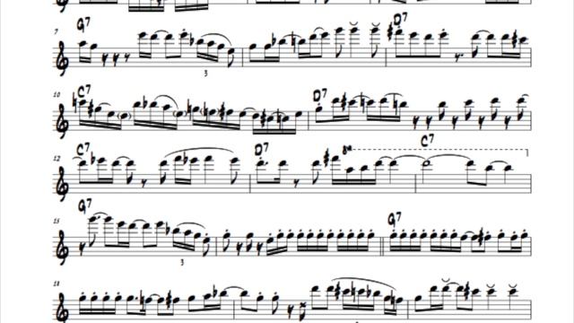 WATERMELON MAN- Transcription Of John Viavattine's Sr. Solo From YouTube Video 
