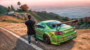 НОЧНОЙ ДРИФТ ТОЛПОЙ В ГОРАХ и ПОРТУ. ГТА 5 РП/GTA 5 RP