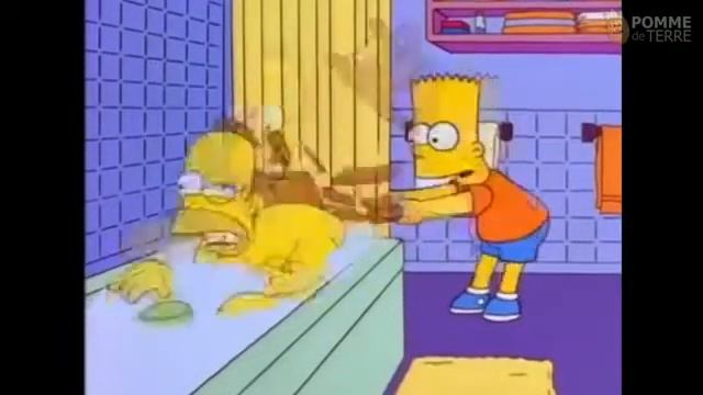 Bart hits homer with chair meme 2 смотреть онлайн