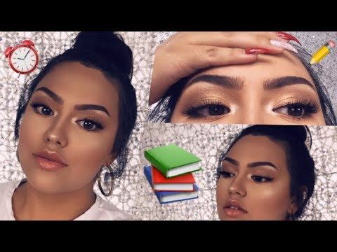 Soft Glam Back To School Makeup Tutorial ✏️ | ALL DRUGSTORE PRODUCTS смотреть онлайн