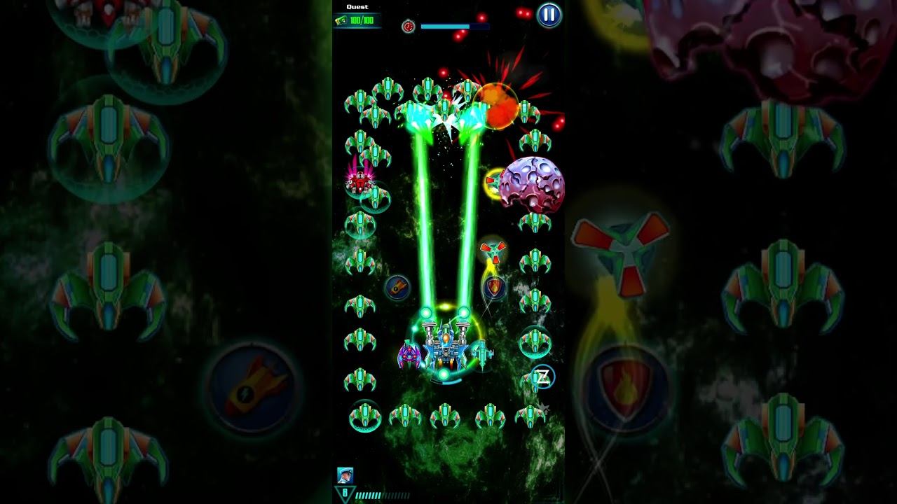 Level 147 Campaign Mode (medium) - Galaxy Attack Alien Shooter смотреть онлайн