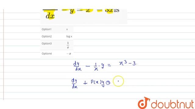 The integrating factor of `(xdy)/(dx)-y=x^(4)-3x \"is\"` смотреть онлайн